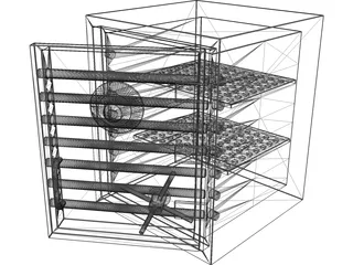 Heavy Duty Combination Safe 3D Model preview