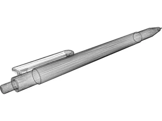 Ball Point Pen 3D Model preview