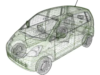 Nissan Moco (2002) 3D Model preview