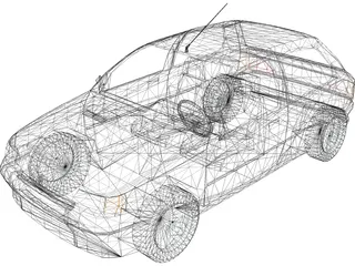 Renault Clio 3D Model preview