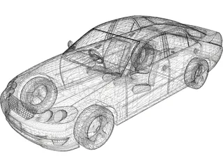 Toyota Mark II (2000) 3D Model preview