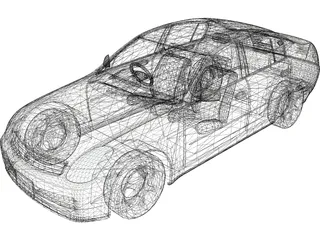Nissan Skyline V35 Sedan 3D Model preview