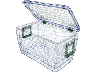 Chest Cooler 3D Model preview