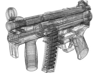 Heckler&Koch MP5K 3D Model preview