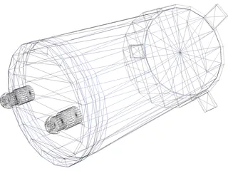 High Voltage Capacitor 3D Model preview