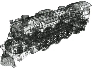 Train 3D Model preview