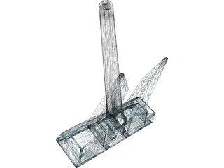 Danforth Anchor 3D Model preview