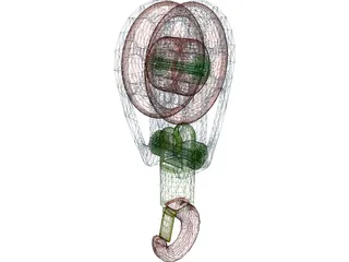 Crane Hook Medium 3D Model preview