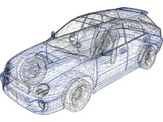 Subaru Impreza WRX Sport Wagon 3D Model preview