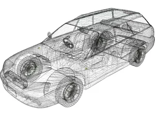 Subaru Legacy (1998) 3D Model preview