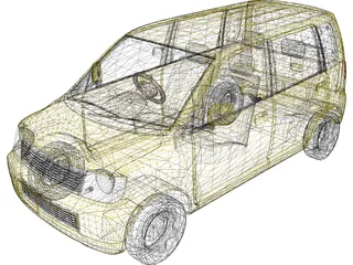 Mitsubishi eK Wagon [Japan] 3D Model preview