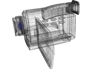 Hurst Video Camera 3D Model preview