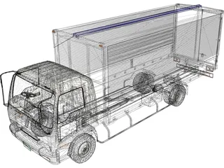 Isuzu Forward V 3D Model preview
