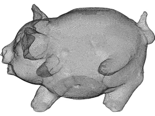 Pig Moneybox 3D Model preview