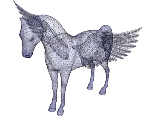 Flying Horse 3D Model preview