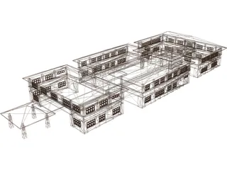 Multi Purpose Building 3D Model preview