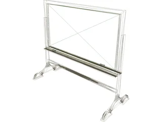 Chalkboard Free-Standing 3D Model preview