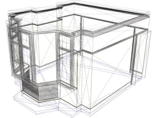 Lounge Room 3D Model preview