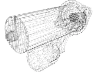 Starter Motor 3D Model preview
