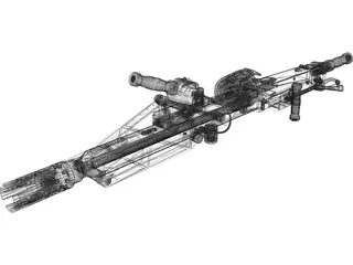M56 Smart Gun [Aliens] 3D Model preview