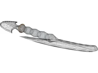 Double Mini Hand Axe 3D Model preview