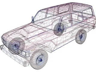 Toyota Land Cruiser 3D Model preview
