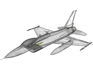 F-16 3D Model preview