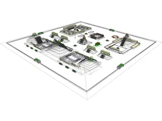 Aztec City 3D Model preview