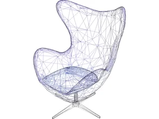 Egg Chair 3316 [Arne Jacobsen Classic] 3D Model preview