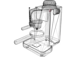 Espresso Coffee Maker 3D Model preview