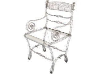 Porch Chair 3D Model preview