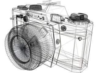 Olympus OM10 Photo Camera (35 mm) 3D Model preview