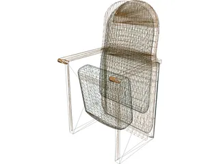 Theater Seat 3D Model preview