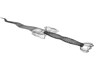Dagger Flame 3D Model preview