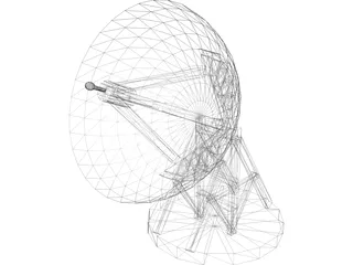 Satellite Dish 3D Model preview