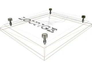 ADA Sign - Woodand Glass 3D Model preview