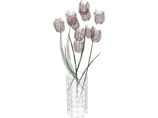 Flowers 3D Model preview