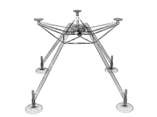 Table Hi-Tech 3D Model preview