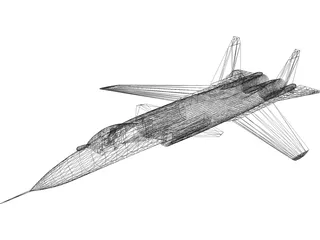 Sukhoi Su-47 Berkut 3D Model preview