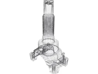 Transmission Yoke - Driveshaft 3D Model preview