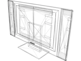 Plazma TV 3D Model preview