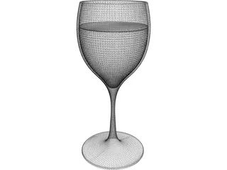 Wine Glass 3D Model preview