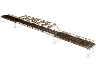 TPG and TRUSS Bridge 3D Model preview