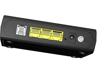 D-Link ADSL Router 3D Model preview