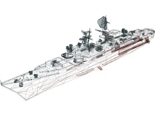 Kara Class BPK Type 1134B 3D Model preview