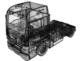 MAN TGX Truck 3D Model preview