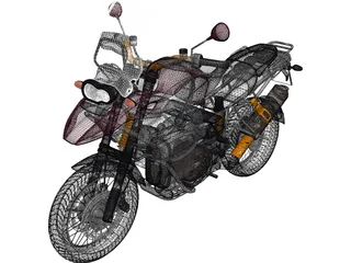 BMW R1200GS 3D Model preview