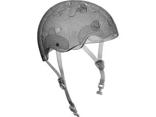 Bike Helmet 3D Model preview