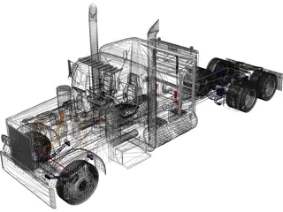 Peterbilt 379 3D Model preview
