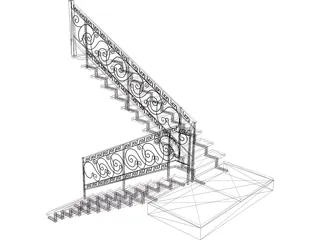 Stair 3D Model preview